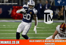 dallas cowboys vs washington commanders match player stats